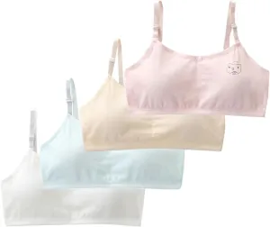 Big Girls Bra Comfort Flex Fit Seamless for Girl Teens with Adjustable Straps, Pull-on Design