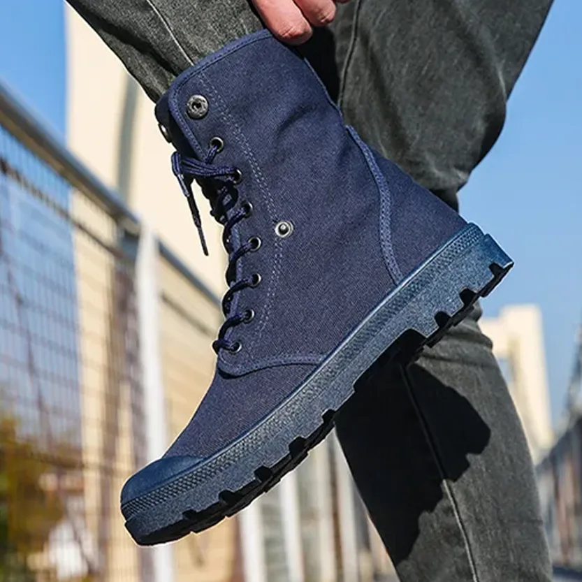 Funki Buys | Boots | Men's Canvas High Top Combat Boots