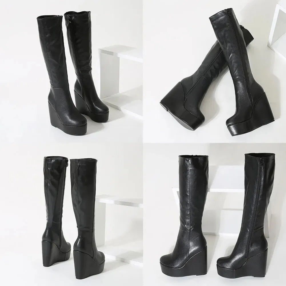 Funki Buys | Boots | Women's High Luxury Gothic Platform Boots