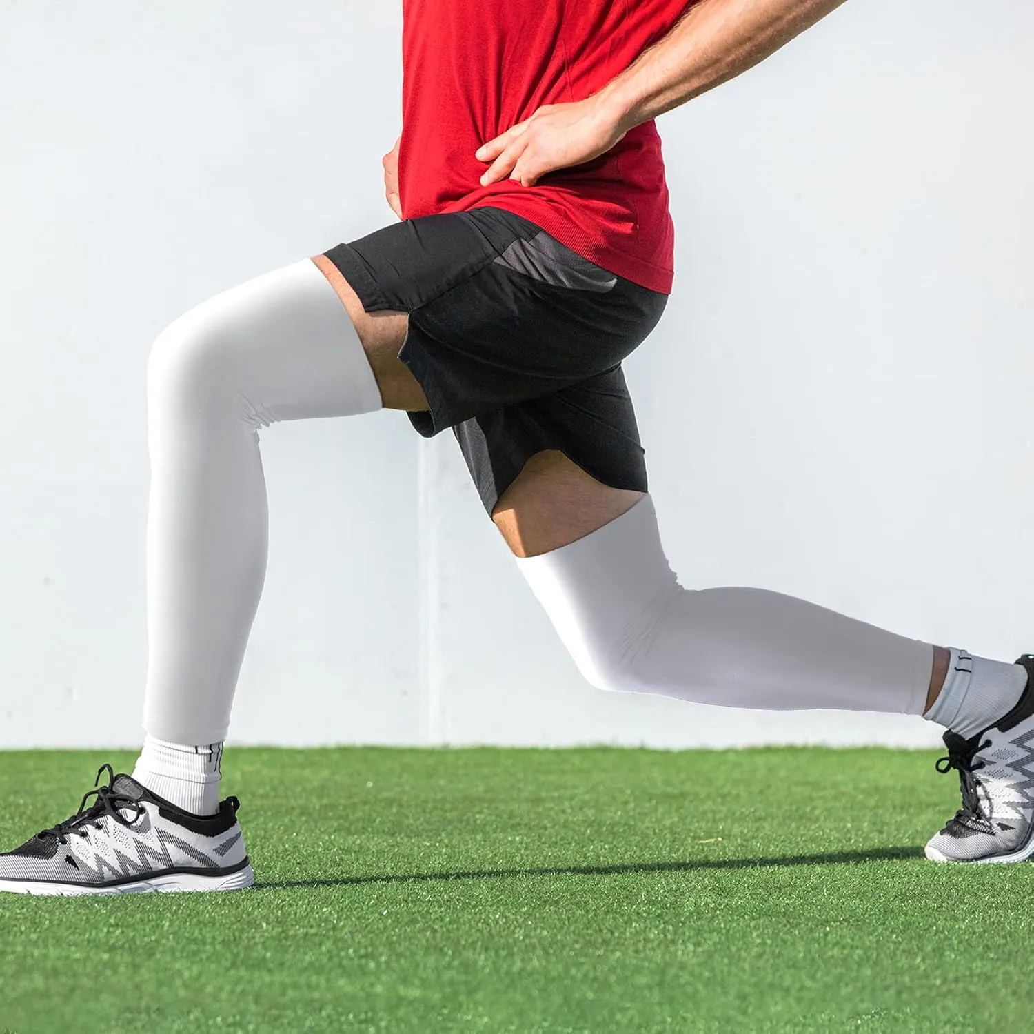 Leg Sleeves Compression Long Knee Sleeve UV Protect for Men Women Sport Basketball Football