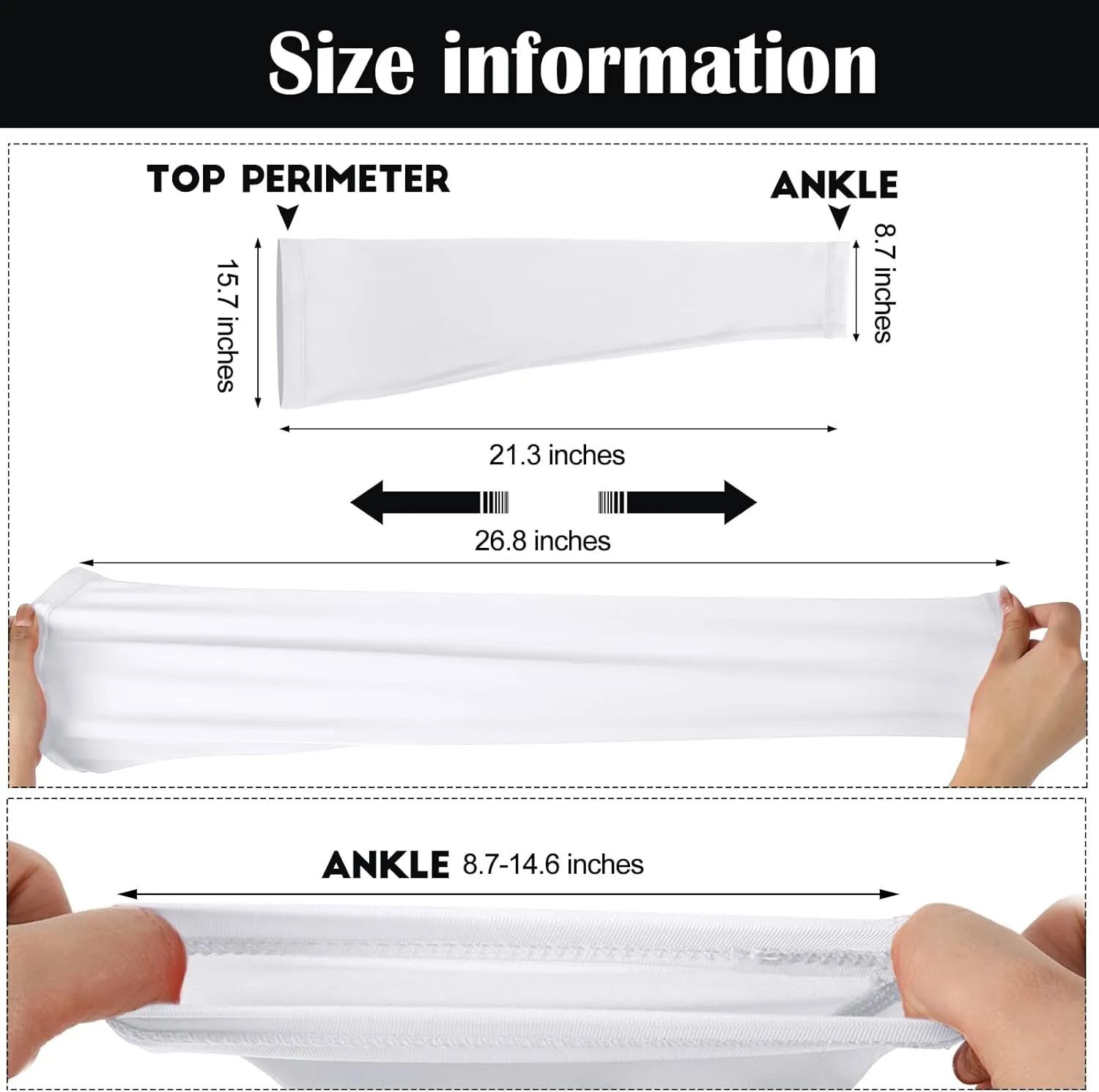 Leg Sleeves Compression Long Knee Sleeve UV Protect for Men Women Sport Basketball Football