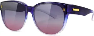 Meeloog Over Glasses Sunglasses for Women Polarized Stylish Large Shades Cover Glass Women Cateye Round UV400 for Driving