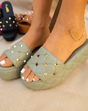 Mint Platform Sandals
