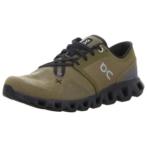 On Men's Cloud X 3 Sneakers, Hunter | Black, 10 Medium US