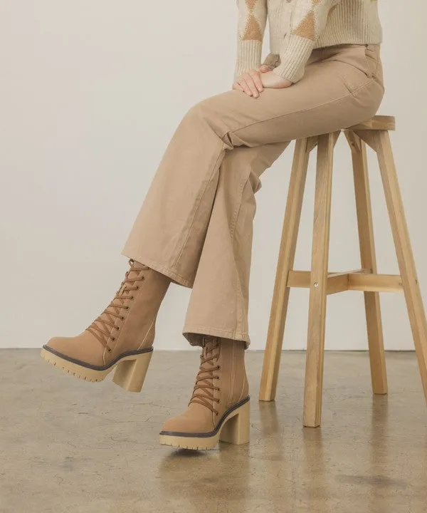 PLATFORM MILITARY BOOTS