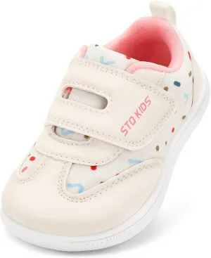 Wide Toe Box Toddler Shoes Zero Drop Boys Girls Barefoot Shoe Non-Slip Little Kids Sneakers for First Walking